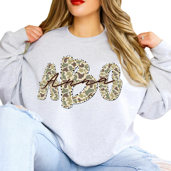 Camo Monogram Transfer