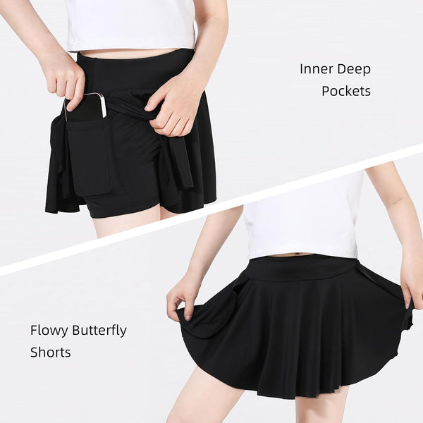 Butterfly Flowy Skort for Girls