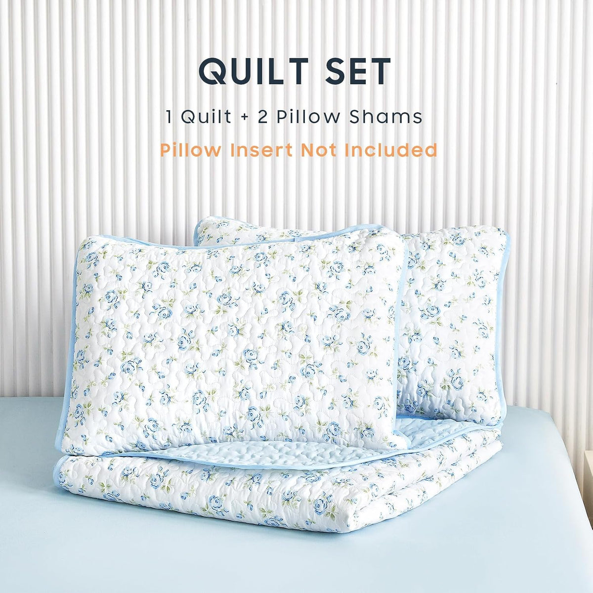 Chic Floral Quilt Set