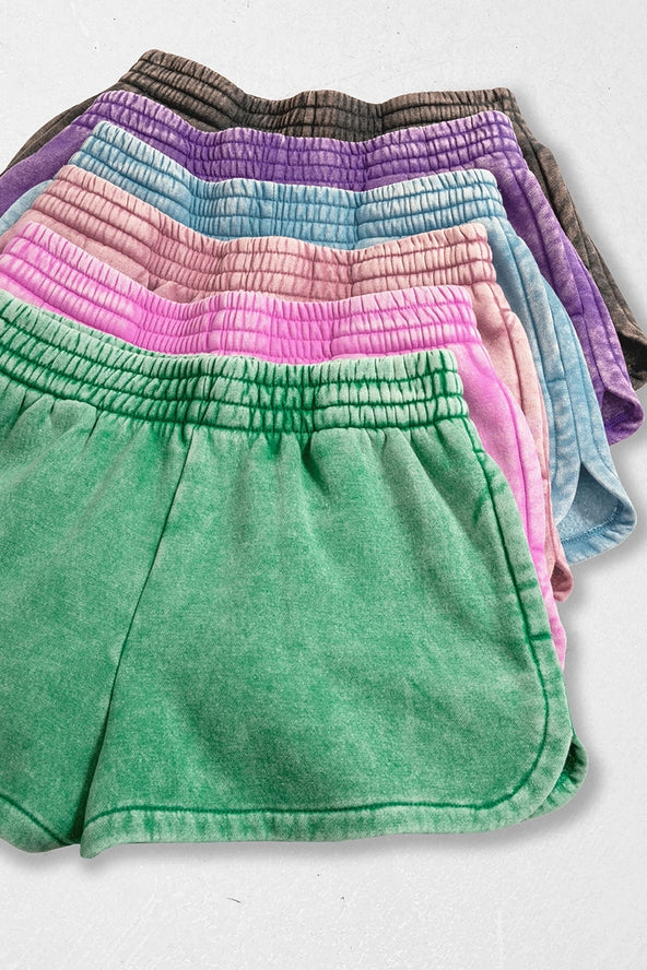 Fleece Shorts Acid Wash